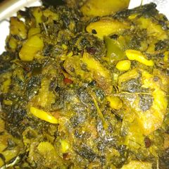 A picture of Methi aloo.