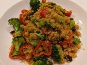 A picture of steamed couscous