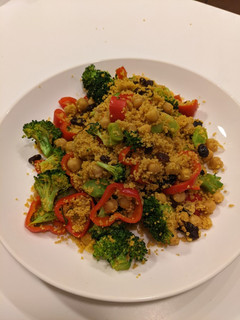 A picture of Curried Broccoli Couscous.