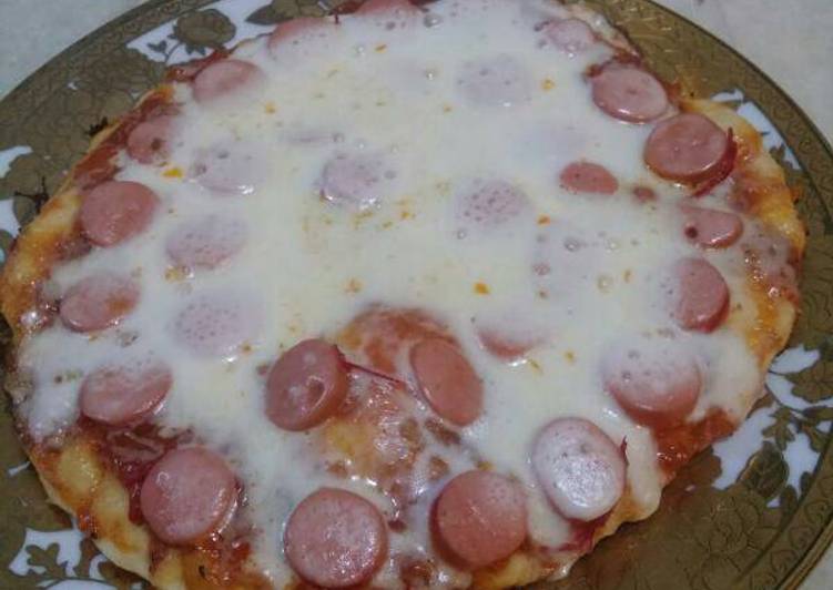 Langkah Mudah untuk Membuat Mozarella Pizza Teflon mudah untuk pemula Anti Gagal
