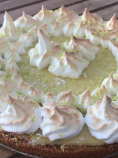 Una foto de Key limepie sin horno