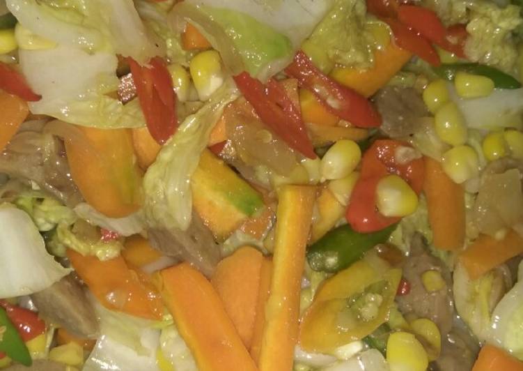 Resep: Tumis Sawi Putih Bakso Wajib Dicoba