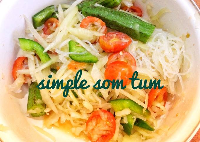 Cara Membuat Papaya Salad / Som Tum Enak