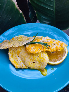 Una foto de Pollo a la naranja