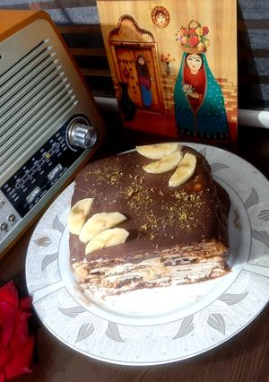 عکسی از دستور کیک یخچالی