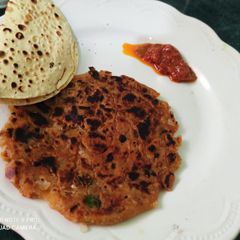 A picture of Sindhi koki (sindhi special dish).