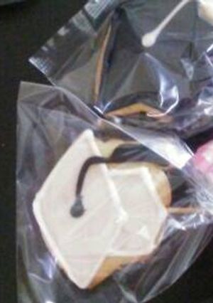 Una foto de Galletas de mantequilla para graduación