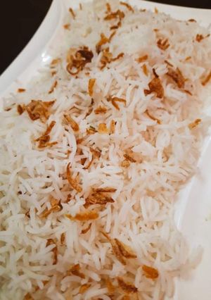 A picture of Plain boiled rice.