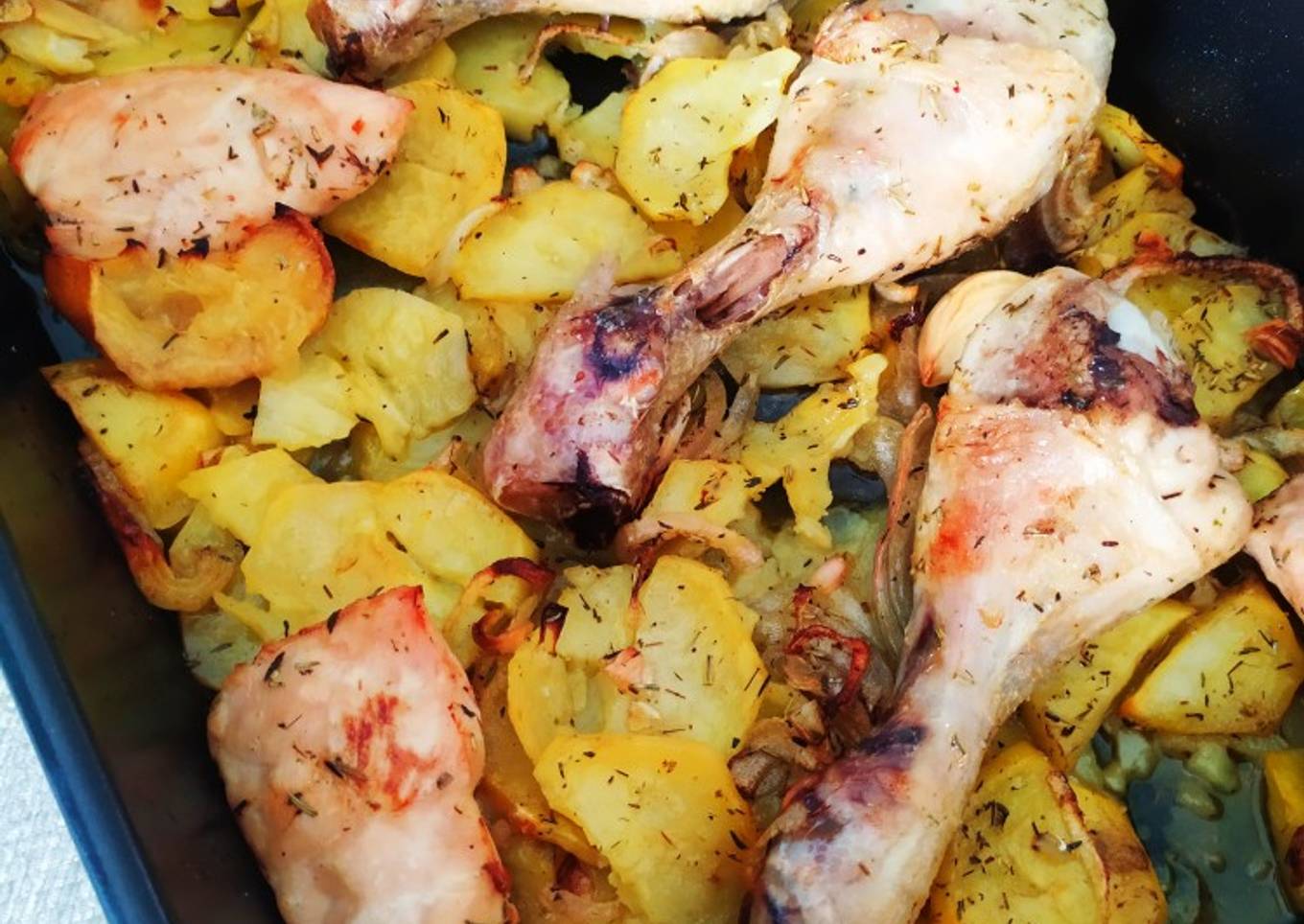 Pollo al horno (fácil y riquísimo)