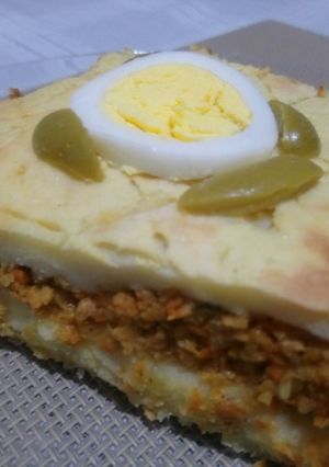 Una foto de Pastel de soja texturizada con puré de papas
