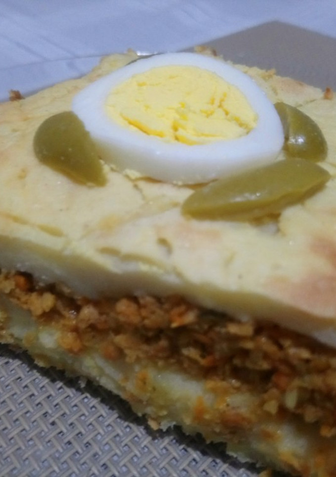Una foto de Pastel de soja texturizada con puré de papas