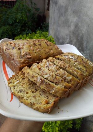 A picture of Coconut & orange infused banana loaf.