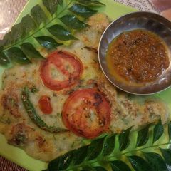 Lauki uttapam A picture of Lauki uttapam.