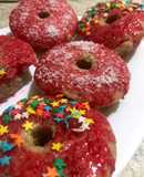 Donuts de manzana y glaseado de miel