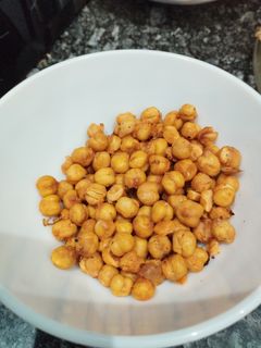 Una foto de Garbanzos fritos en freidora de aire