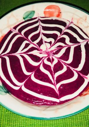 Una foto de Crema de betarragas rápida y sabrosa