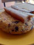 Tortilla de patata y carrillera con panceta a baja temperatura