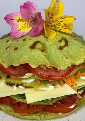 Una foto de Torre de vegetales sin tacc