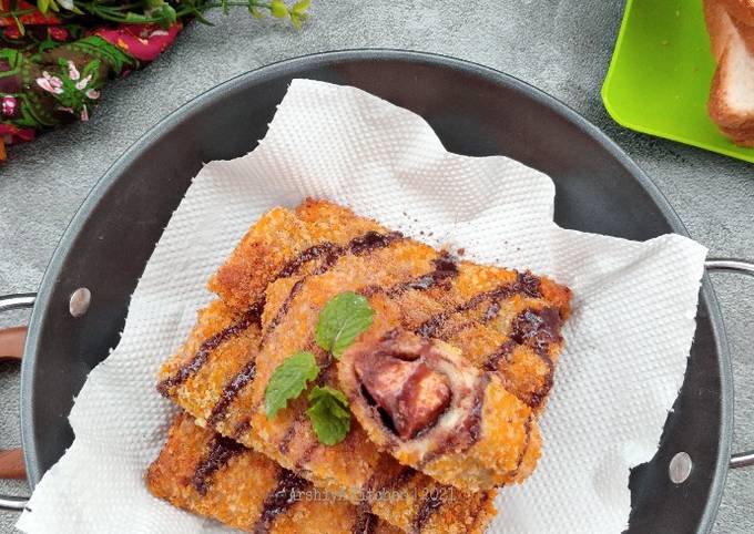 Roti Goreng Pisang Cokelat Milo