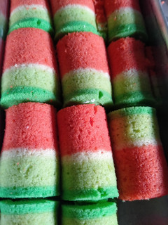 Foto resep Rainbow / Watermelon Roll Cake Mini