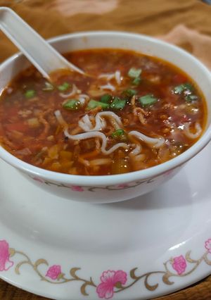 A picture of Manchow Soup.