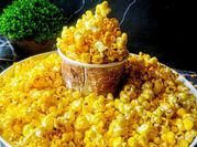 Gambar popcorn karamel