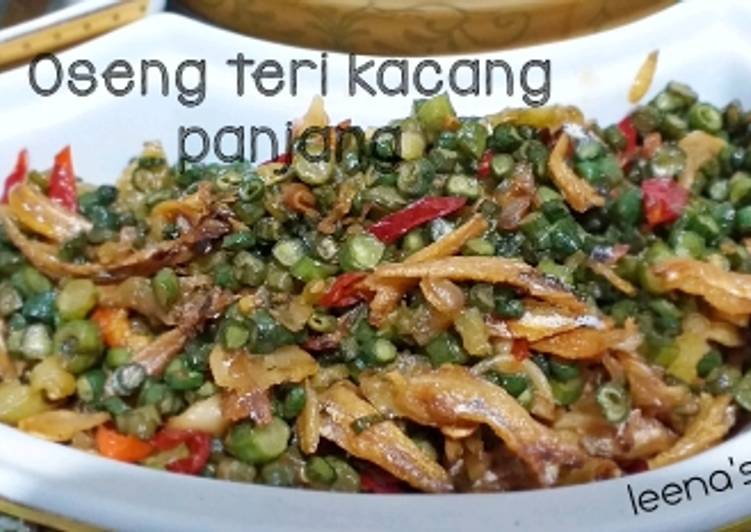 35. Oseng teri kacang panjang