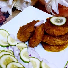 A picture of Mutton shami kabab.