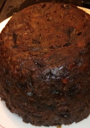 A picture of Christmas pudding.