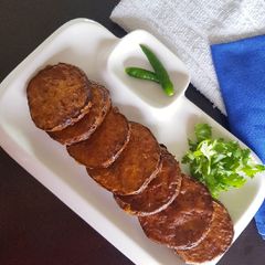 A picture of Eggplant fry/ Baigan fry/ Aubergine pan fry.