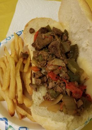 A picture of Slow Cooker Mackie Cheese Steak.