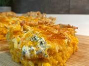 Una foto de pastel salado de calabaza