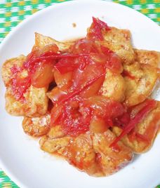 đậu phụ sốt cà