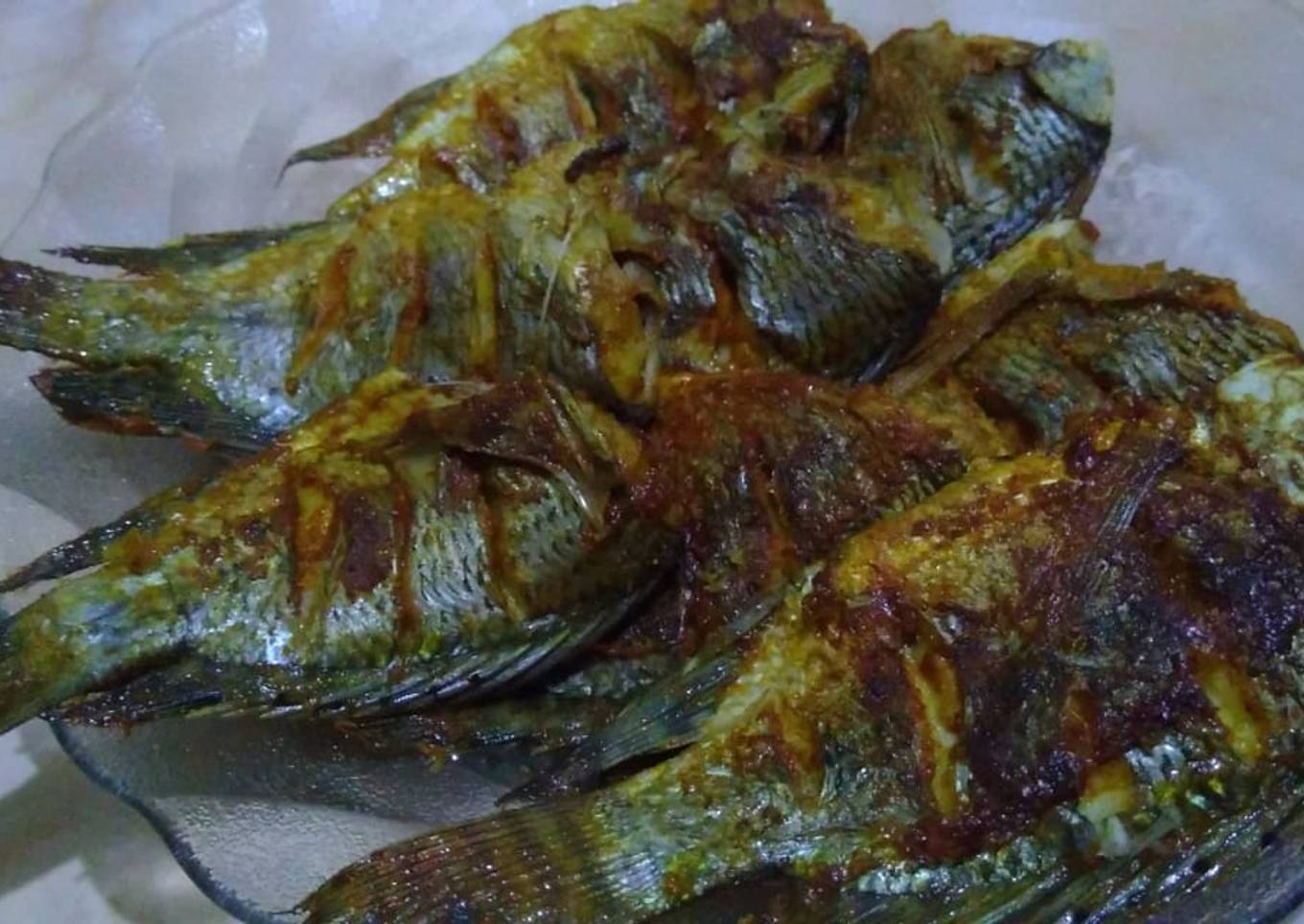 Ikan panggang bumbu kari bubuk desaku