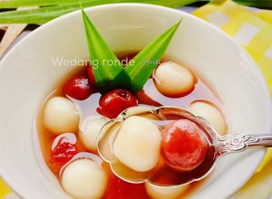 Foto resep Wedang Ronde/wedang onde dg pewarna bit