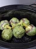 Alcachofas en Crock Pot