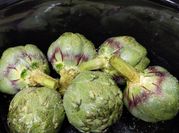 Una foto de alcachofas crockpot