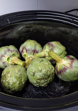 Una foto de Alcachofas en Crock Pot