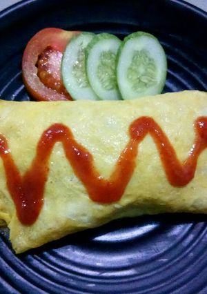 Foto resep Omurice (Omelette Rice) 🍚🍳