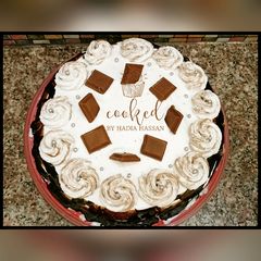 A picture of Chocolate Cake 🎂 (without oven).