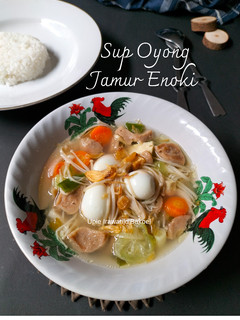 Foto resep Sup Oyong Jamur Enoki