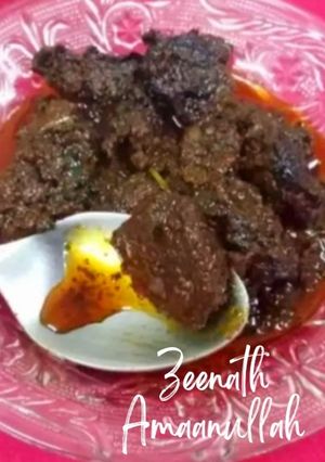 A picture of Hyderabadi Tilli Fry or Goat Spleen Fry.