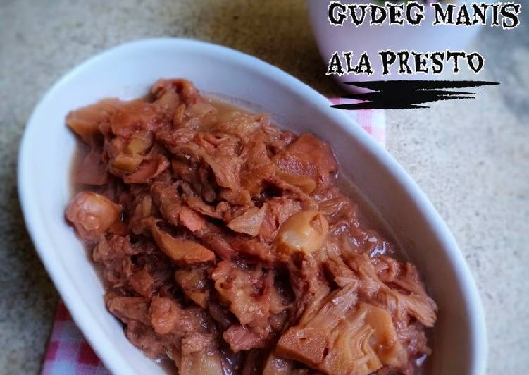 Resep Gudeg manis ala presto Anti Gagal