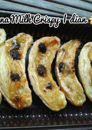 Foto resep Banana Milk Crispy 🍌 (Kreasi puff pastry)