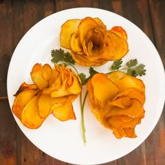 A picture of Potato Roses.