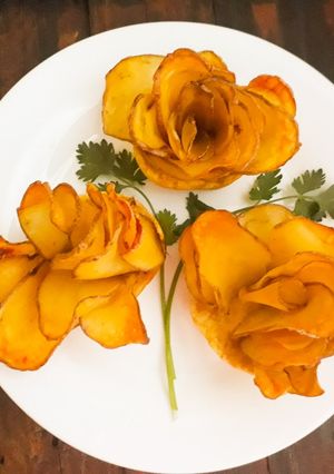 A picture of Potato Roses.