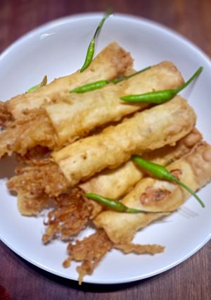 Foto resep Enoki chicken roll
