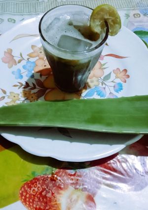 A picture of Healthy and tasty aloe vera juice.