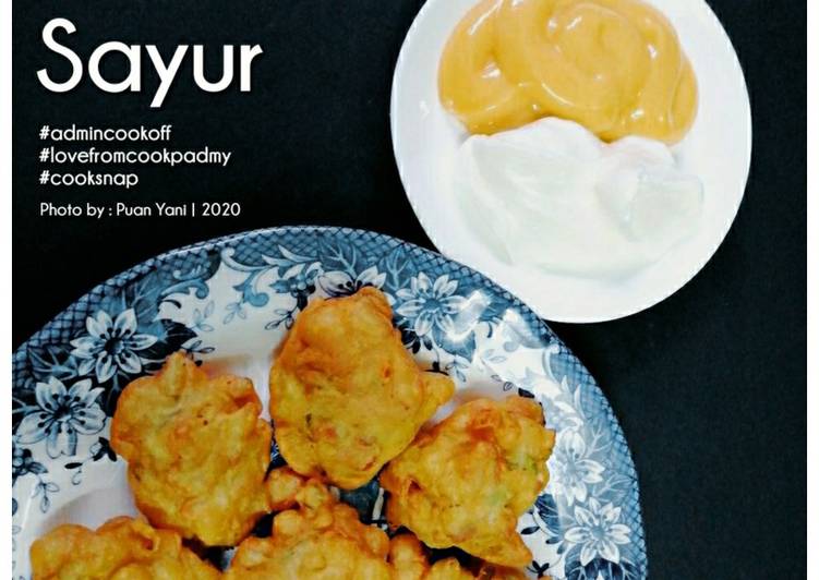 Arahan Memasak Cucur Sayur yang Sedap