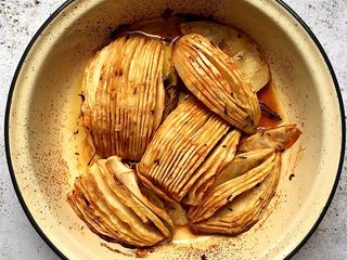 Hasselback celeriac